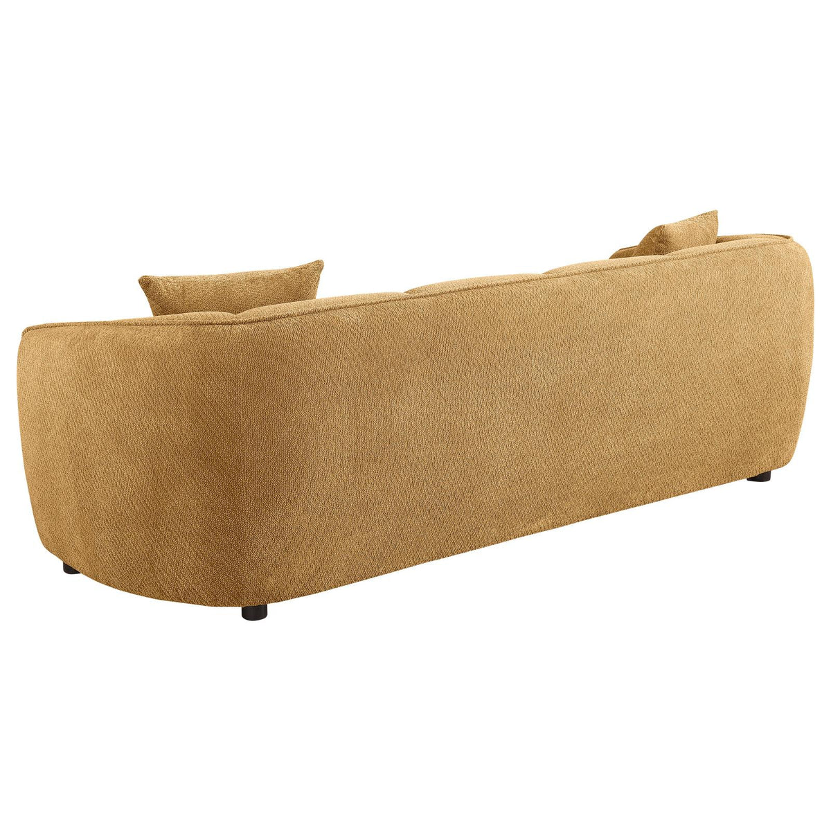 Aleisha Fabric Upholstered Sofa Set Mustard Yellow