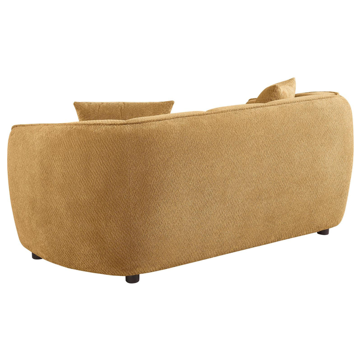 Aleisha Fabric Upholstered Sofa Set Mustard Yellow