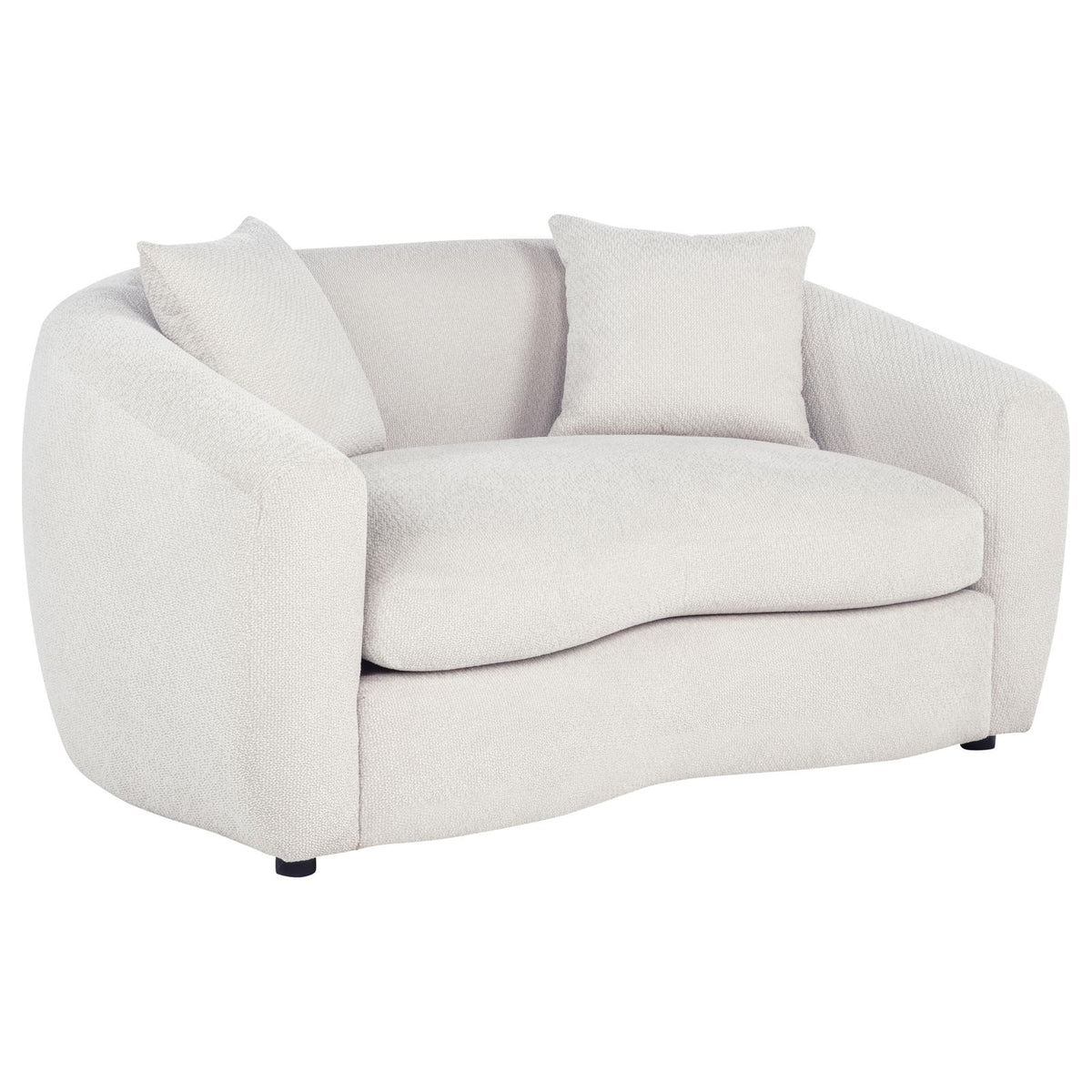 Isabella Fabric Upholstered Sofa Set Sand