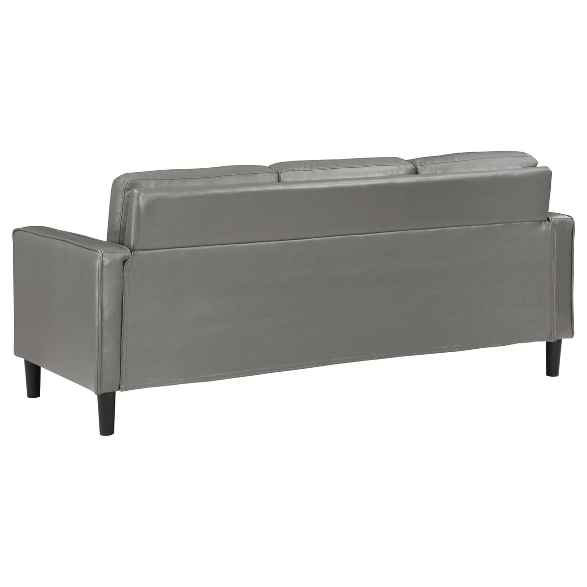 Ruth Upholstered Track Arm Sofa Set Grey