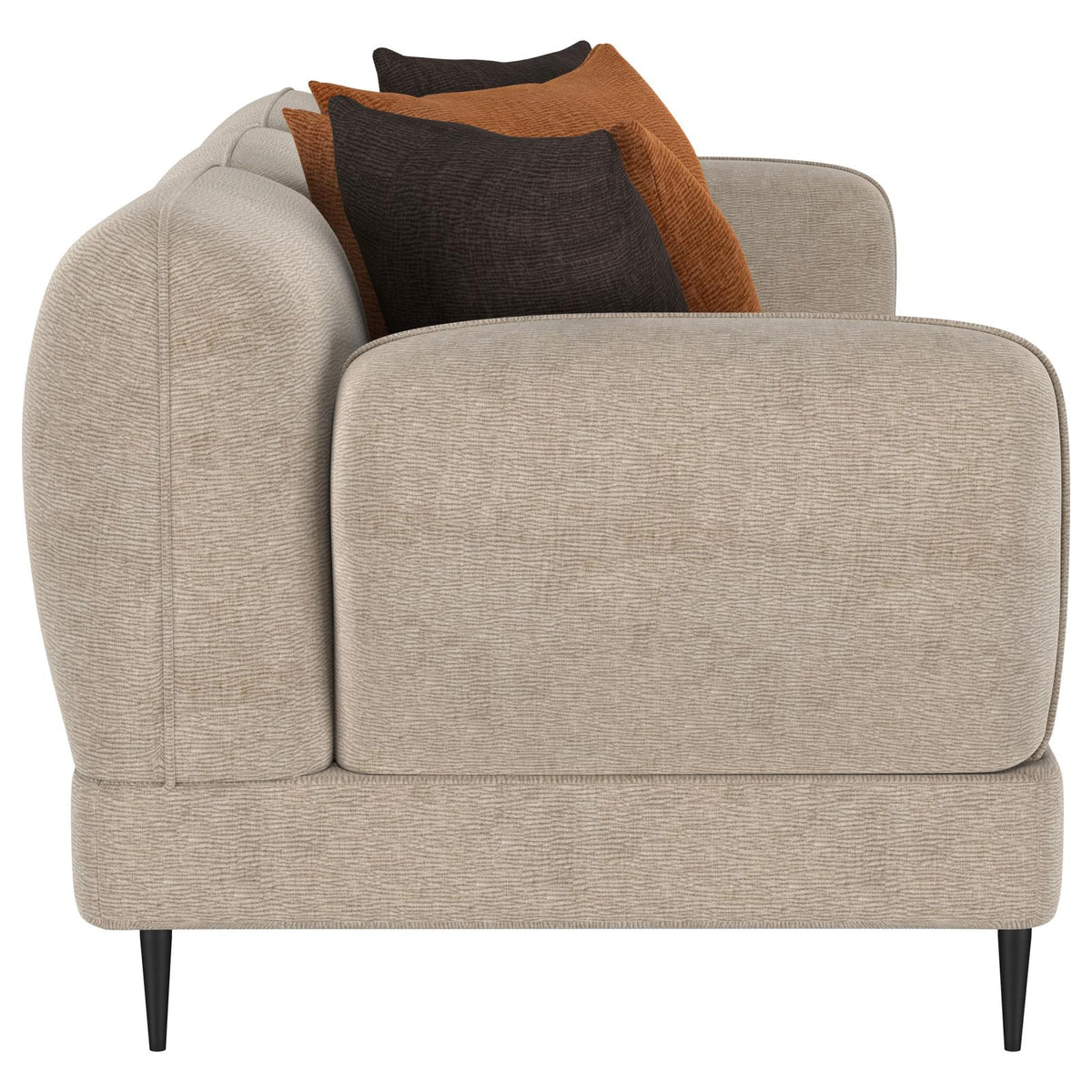 Jade Chenille Upholstered Sofa Set Latte