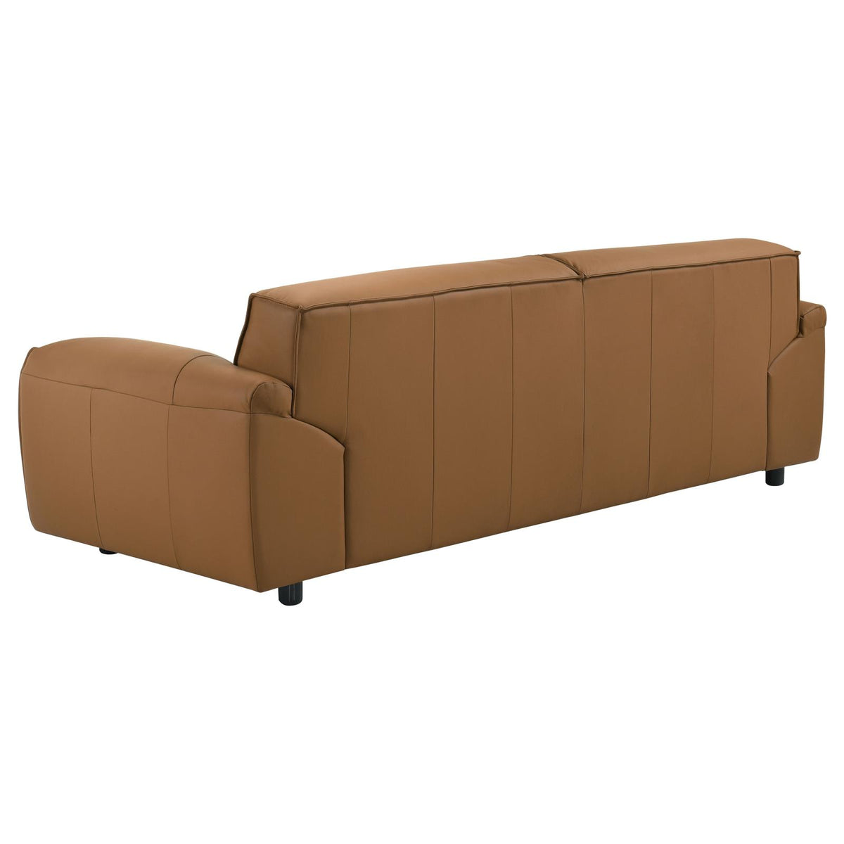 Buxton Leather Upholstered Sofa Set Orange