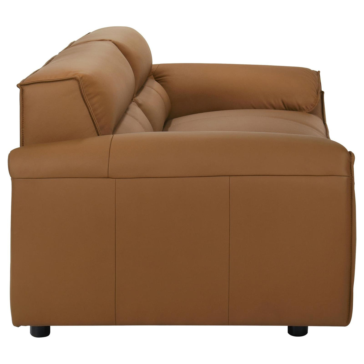 Buxton Leather Upholstered Sofa Set Orange