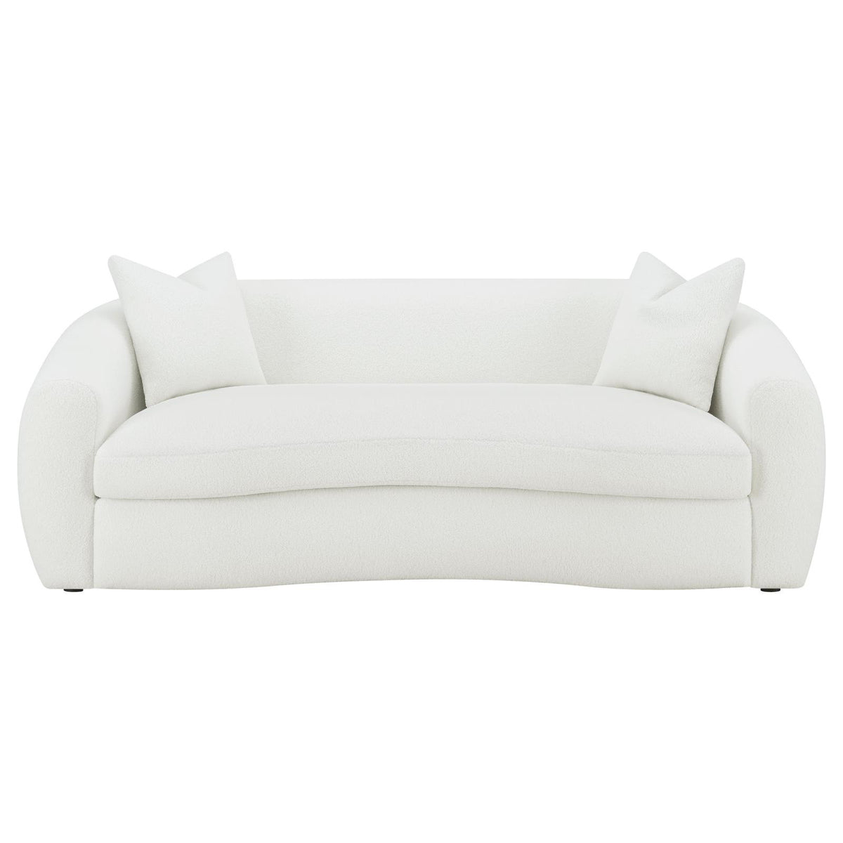 Isabella Faux Sheepskin Upholstered Sofa Set Natural