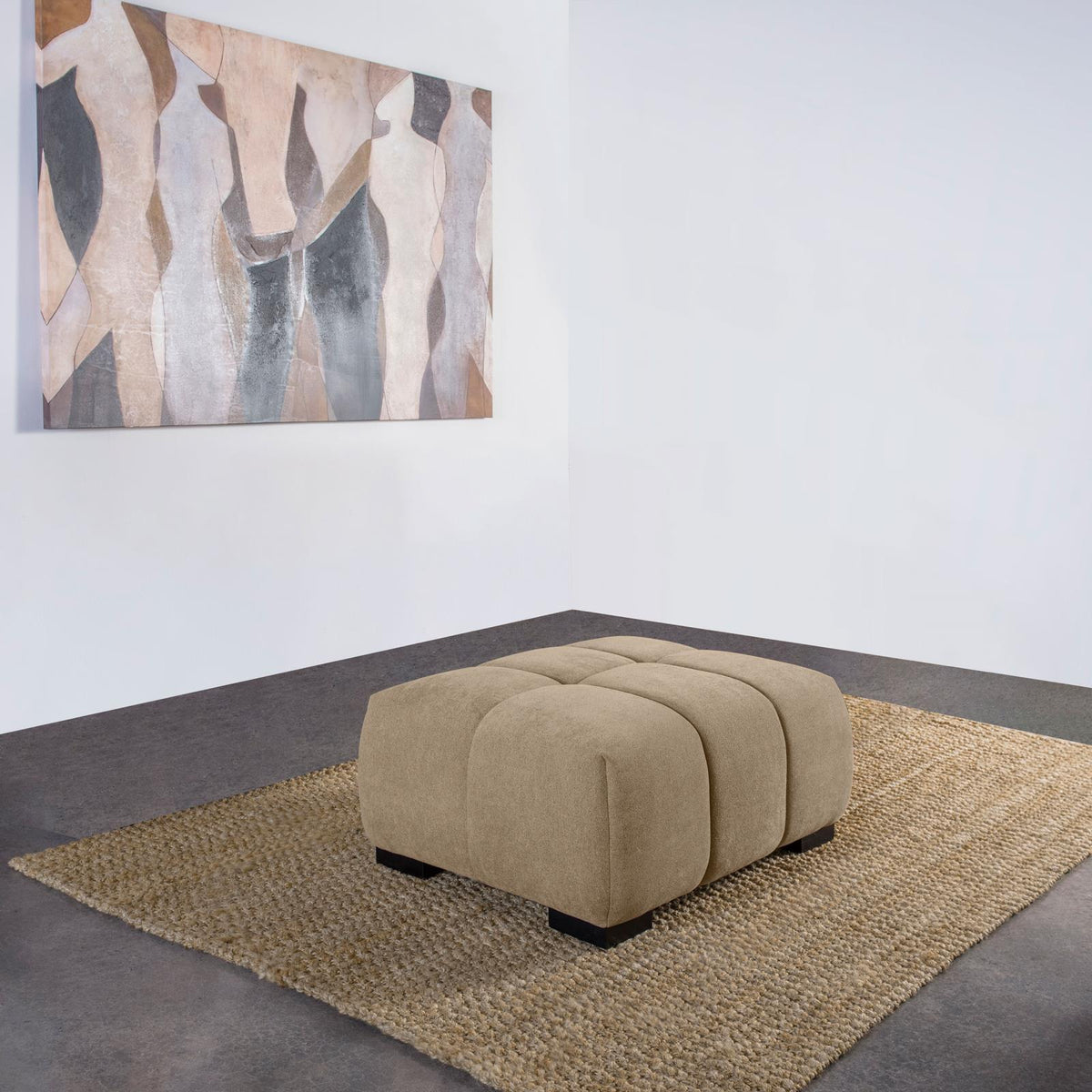 Octavia Tufted Upholstered Rectangular Ottoman Camel