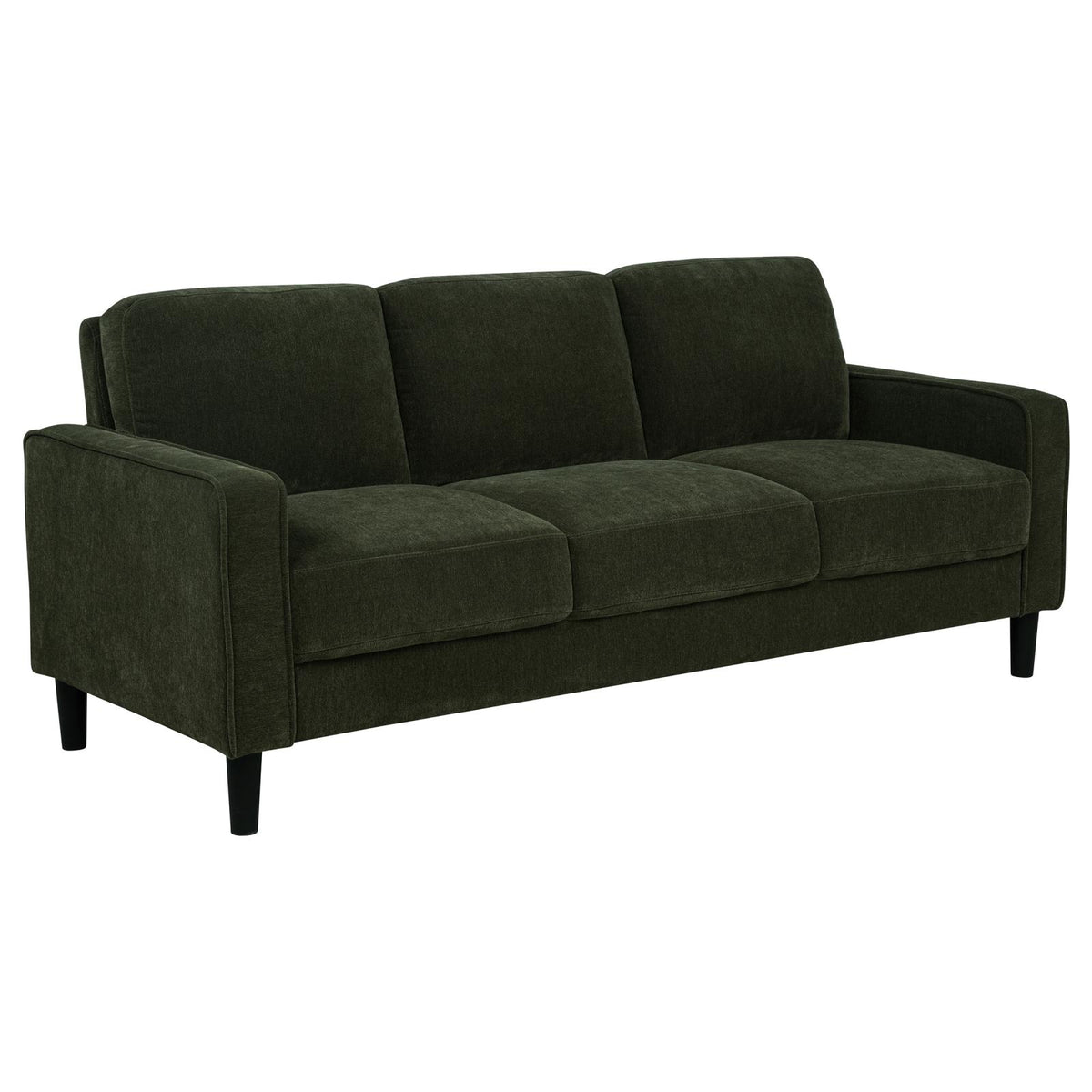 Ruth Fabric Upholstered Track Arm Sofa Matcha Green