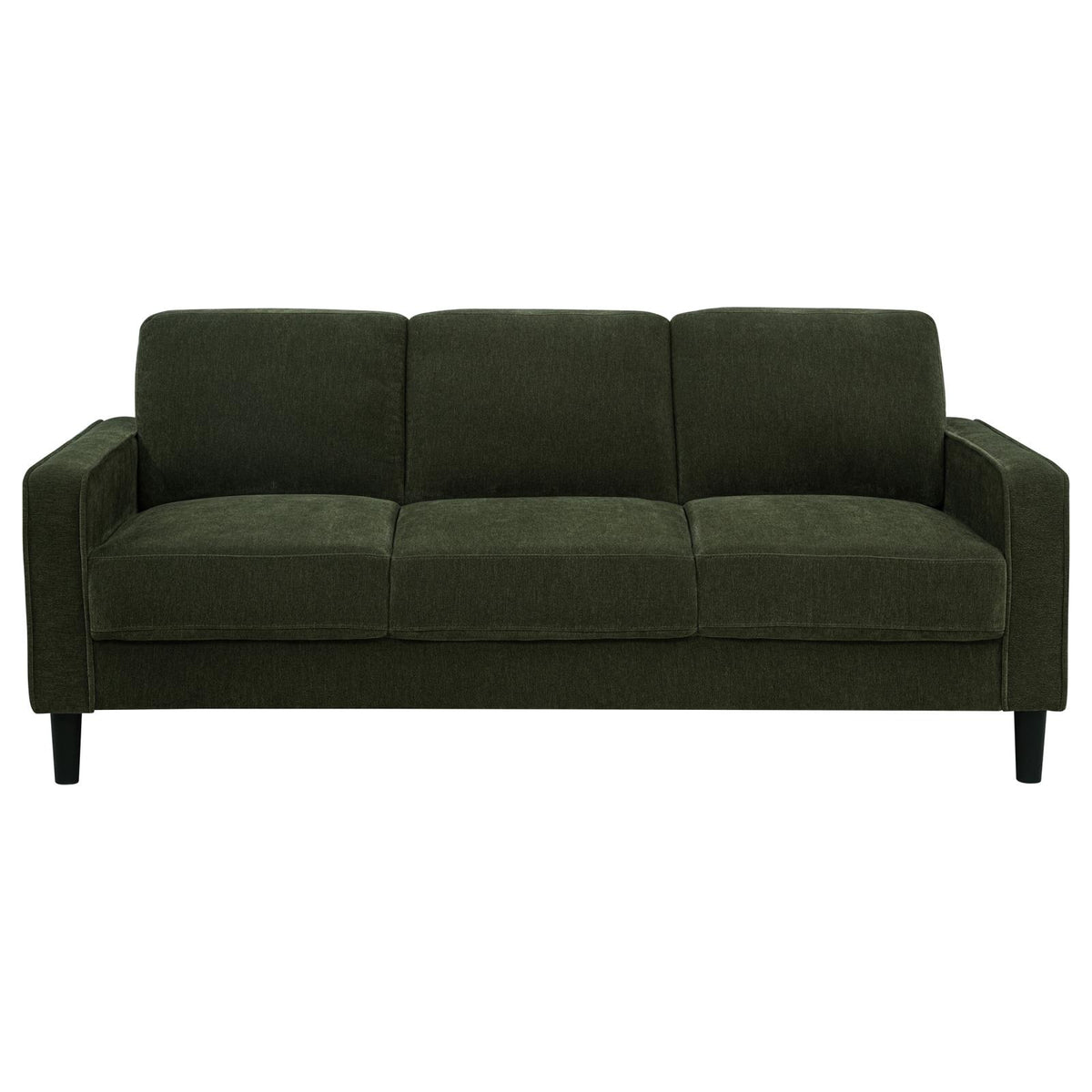 Ruth Fabric Upholstered Track Arm Sofa Matcha Green