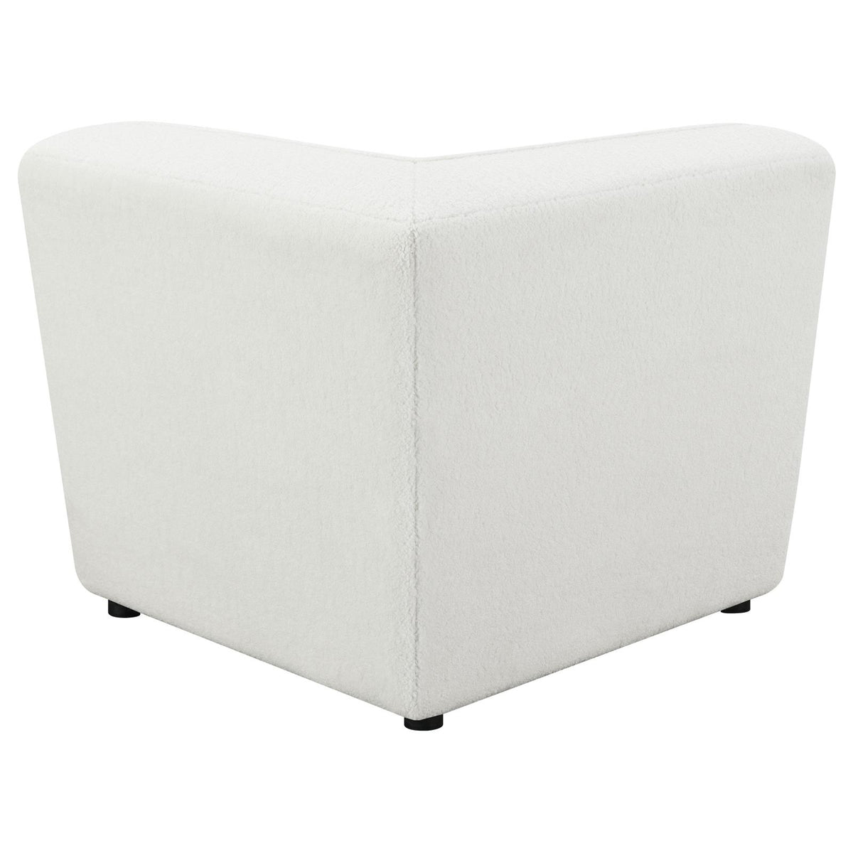 Sunny Upholstered Corner Chair Ivory Sherpa