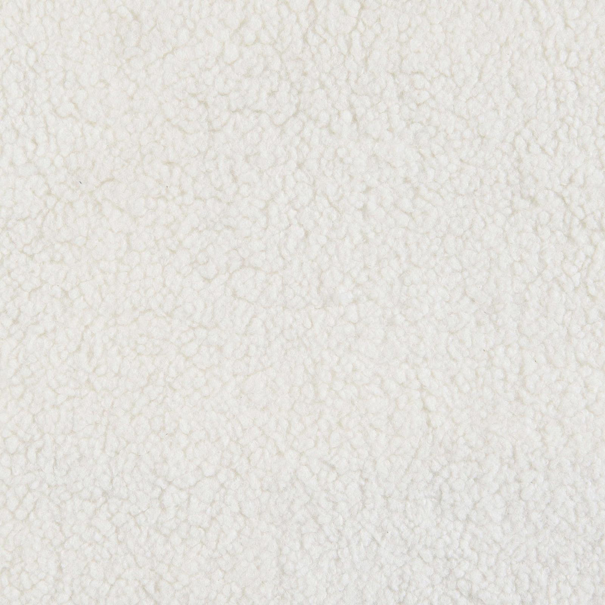 Sunny Square Upholstered Ottoman Ivory Sherpa