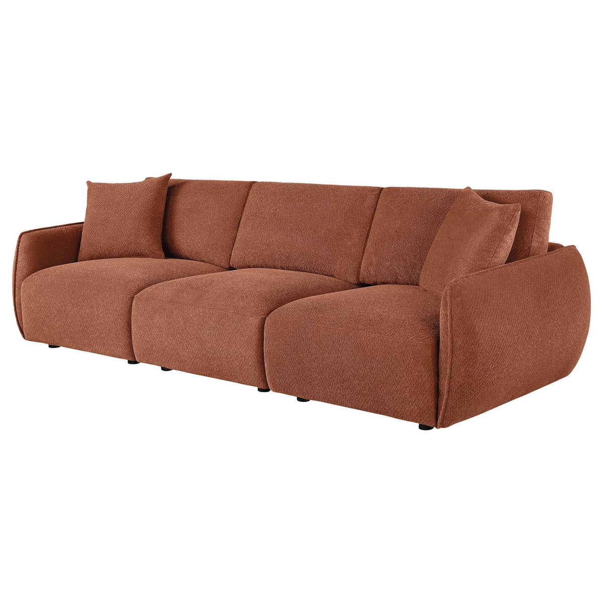 Elysia Fabric Upholstered Modular Lounge Sofa Coral