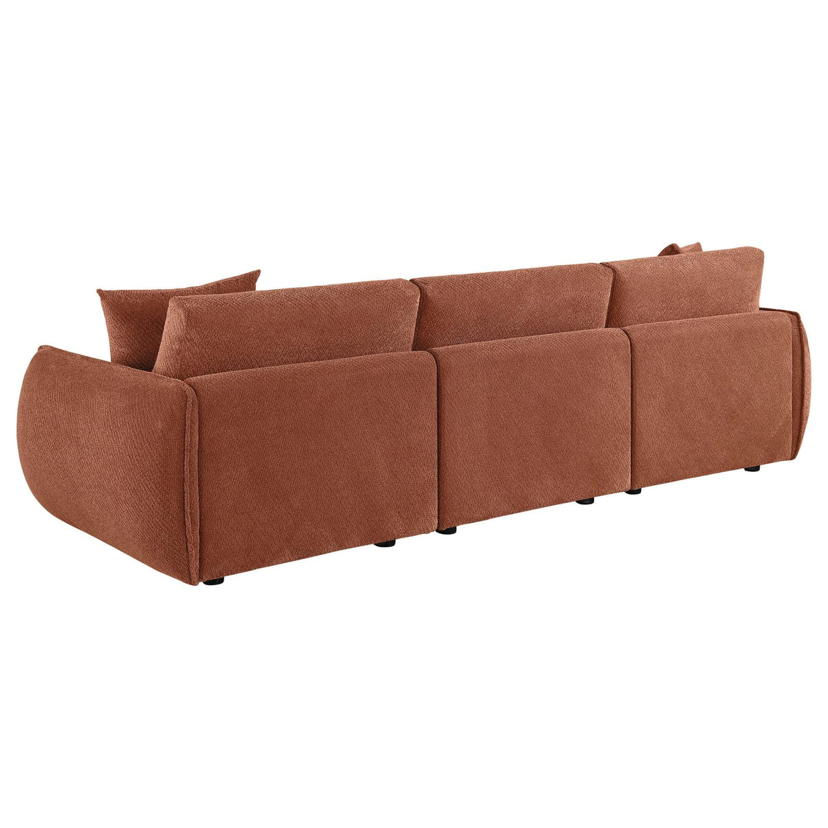 Elysia Fabric Upholstered Modular Lounge Sofa Coral