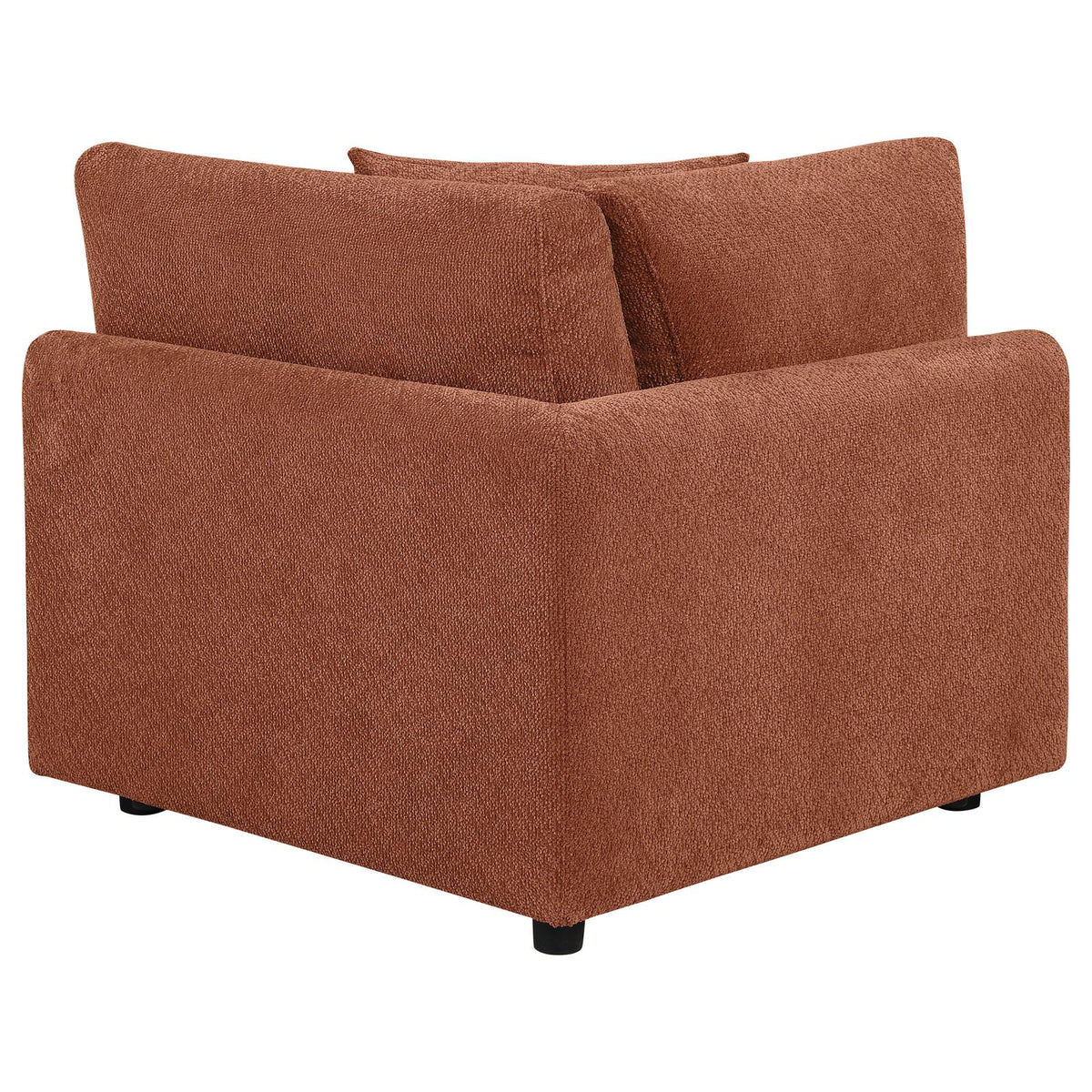Elysia Fabric Upholstered Modular Corner Chair Coral
