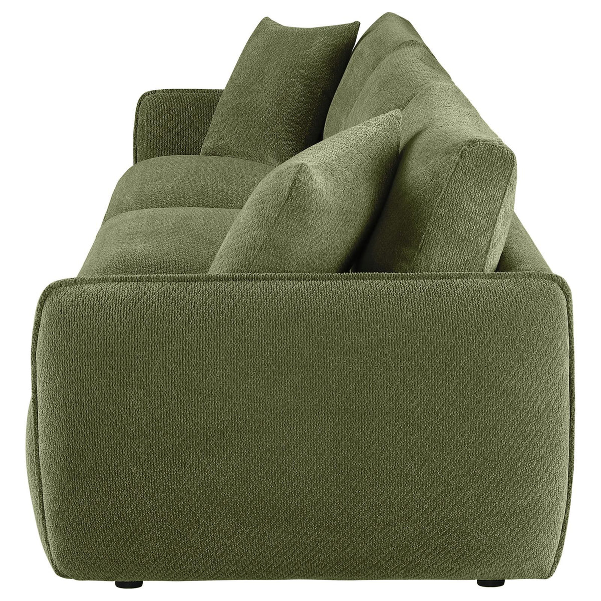 Elysia Fabric Upholstered Modular Lounge Sofa Green