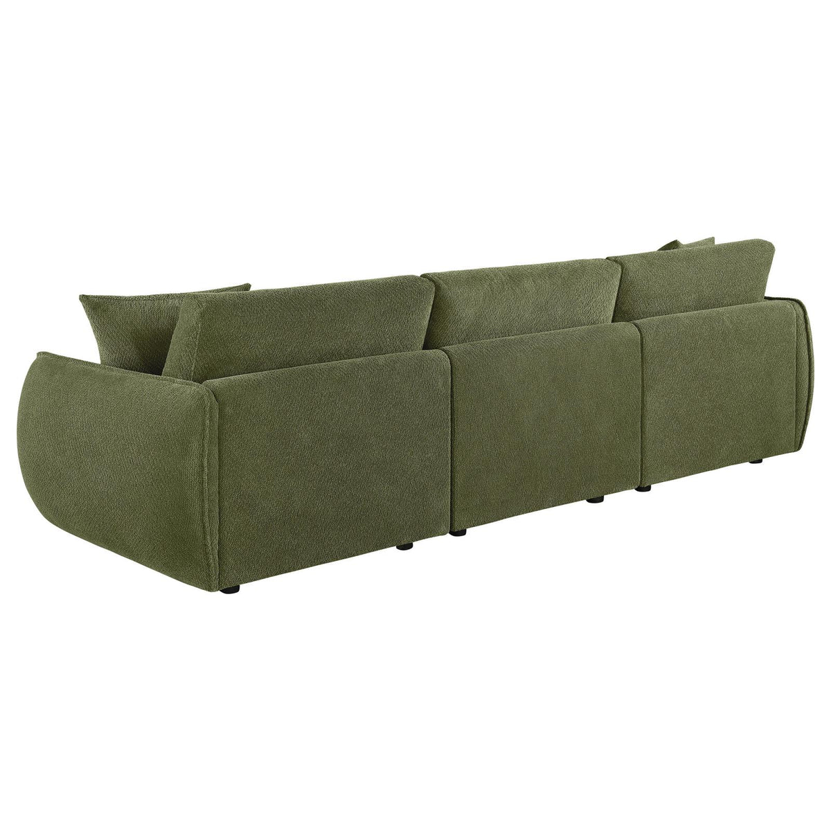 Elysia Fabric Upholstered Modular Lounge Sofa Green