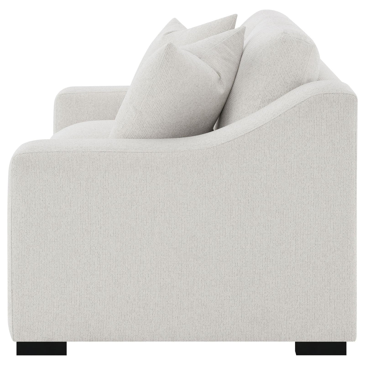 Ashlyn Fabric Upholstered Track Arm Loveseat Sand