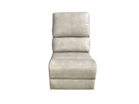 Brickston Leatherette Modular Sectional Armless Chair Mushroom