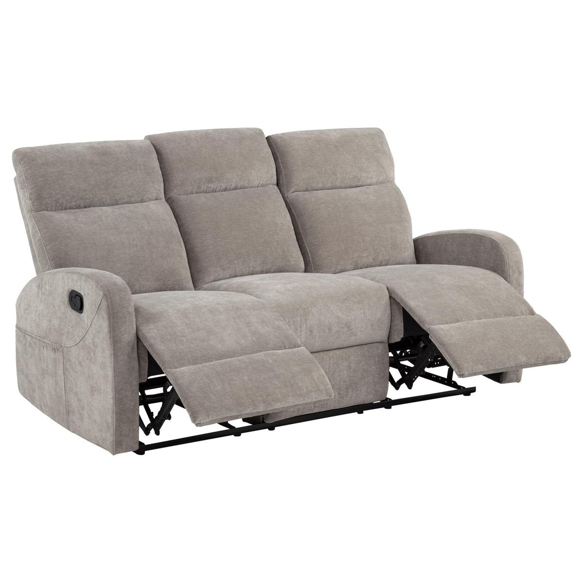 Hamilton Chenille Manual Reclining Sofa Set Sand