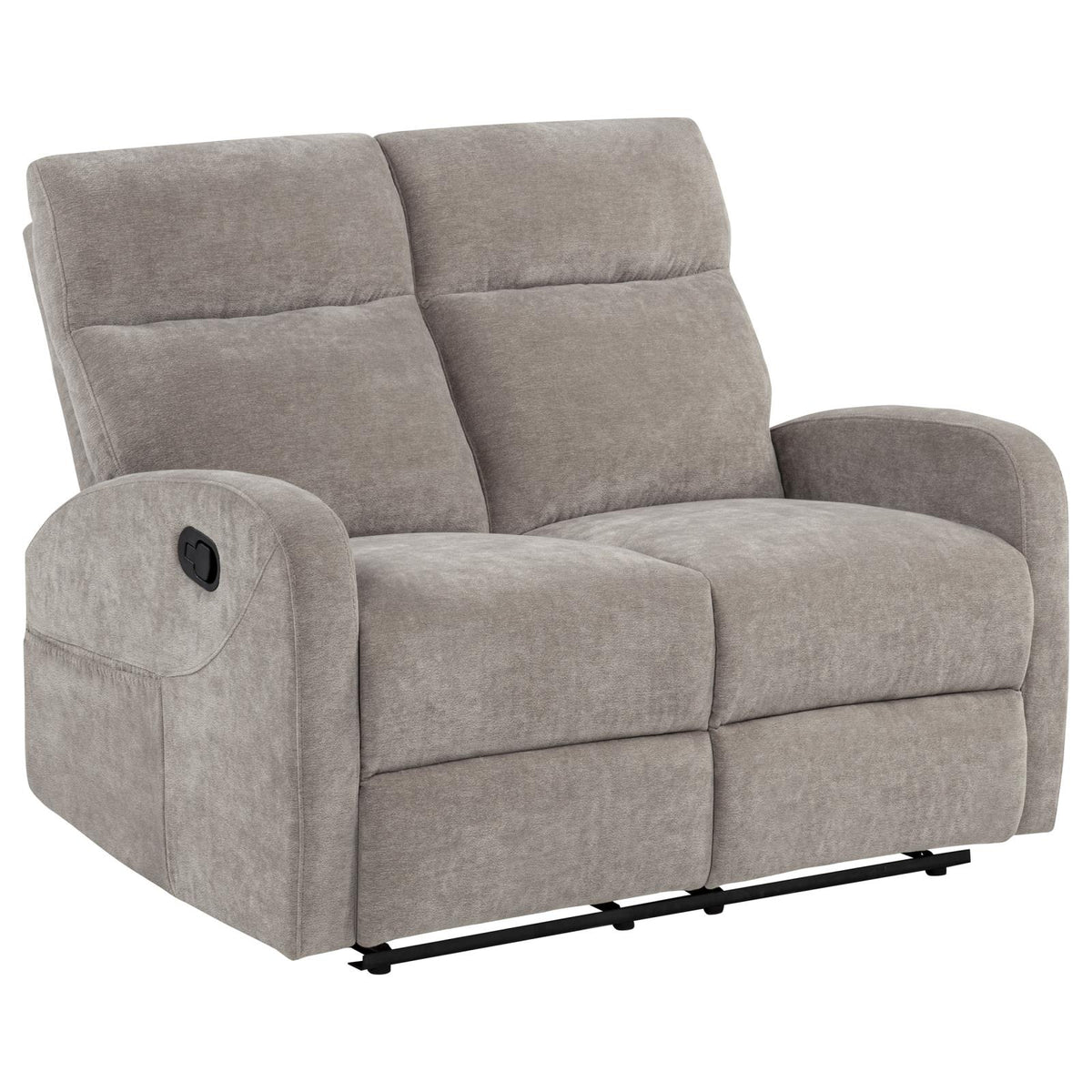 Hamilton Chenille Manual Reclining Loveseat Sand