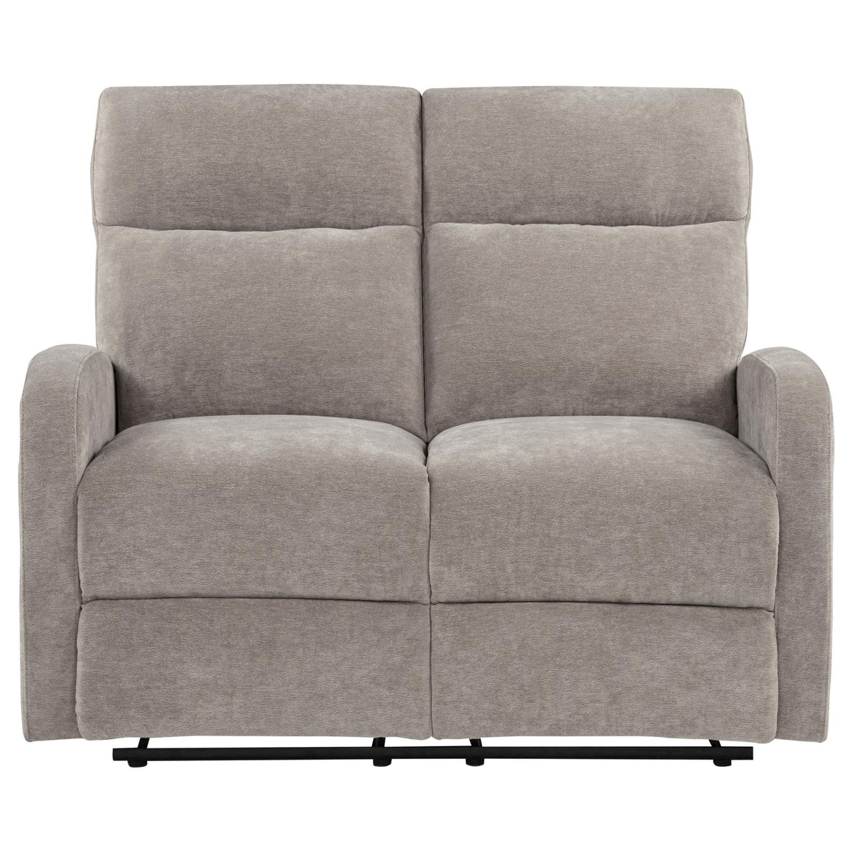Hamilton Chenille Manual Reclining Loveseat Sand