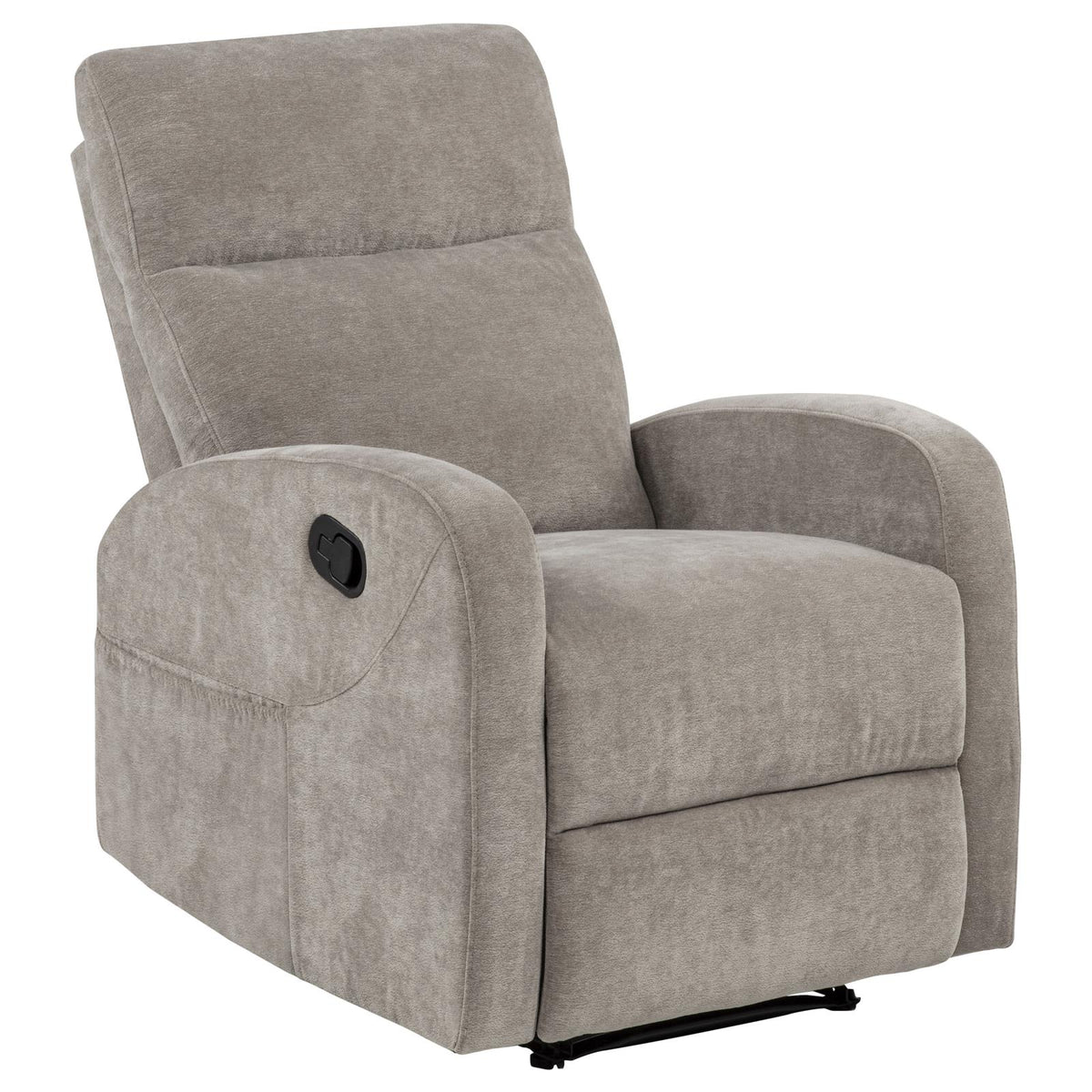 Hamilton Chenille Manual Recliner Sand
