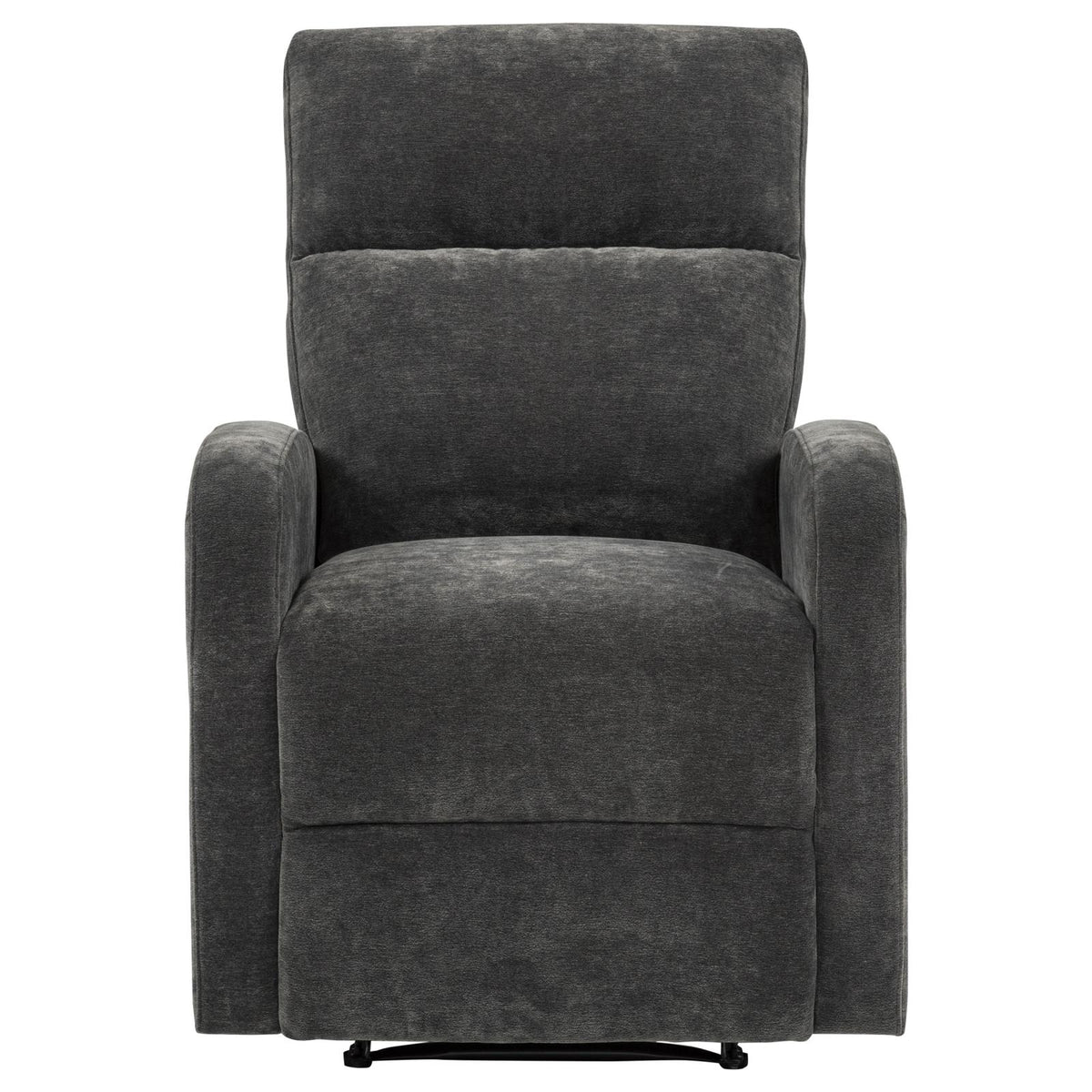Hamilton Chenille Manual Recliner Charcoal Grey