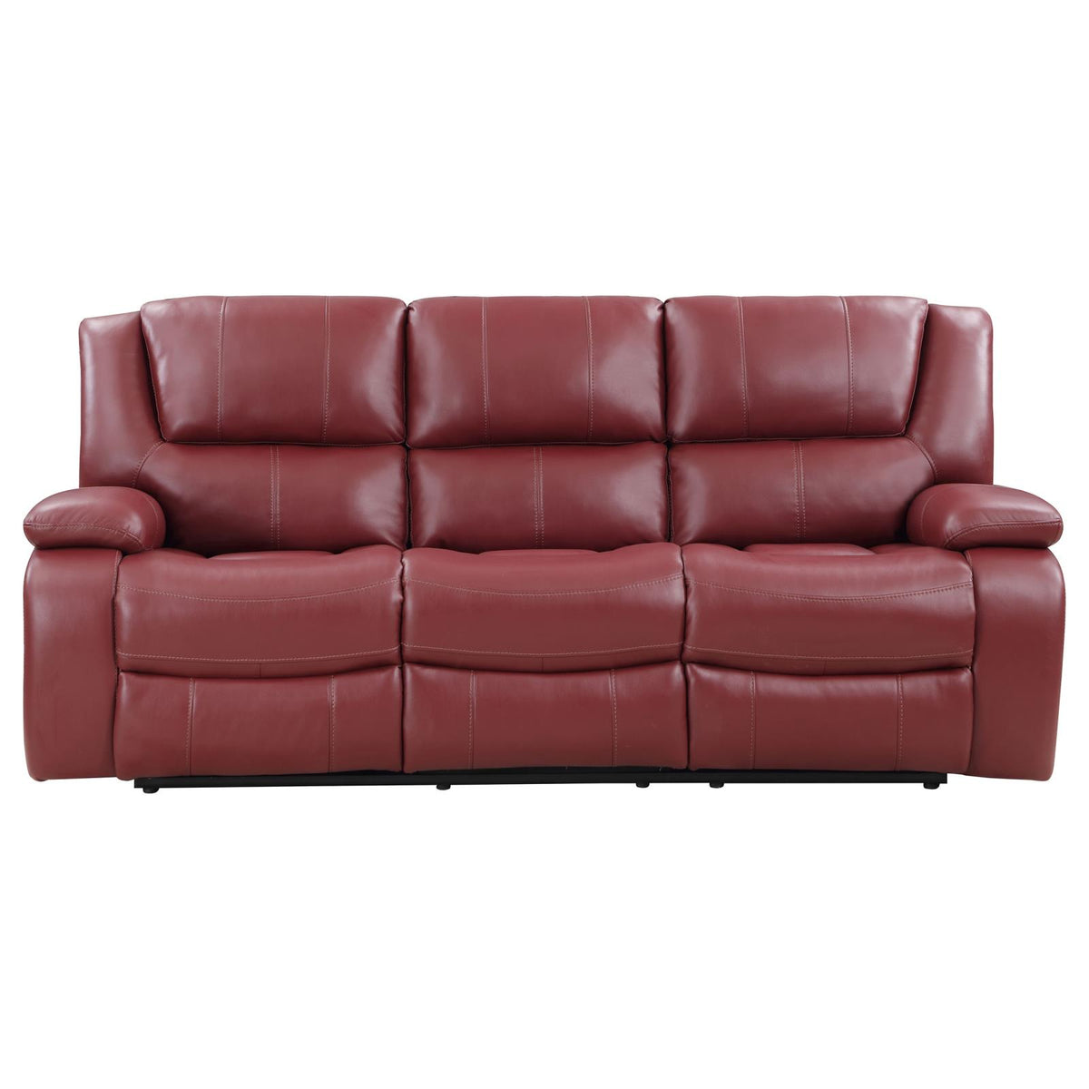Camila Upholstered Reclining Sofa Set Red