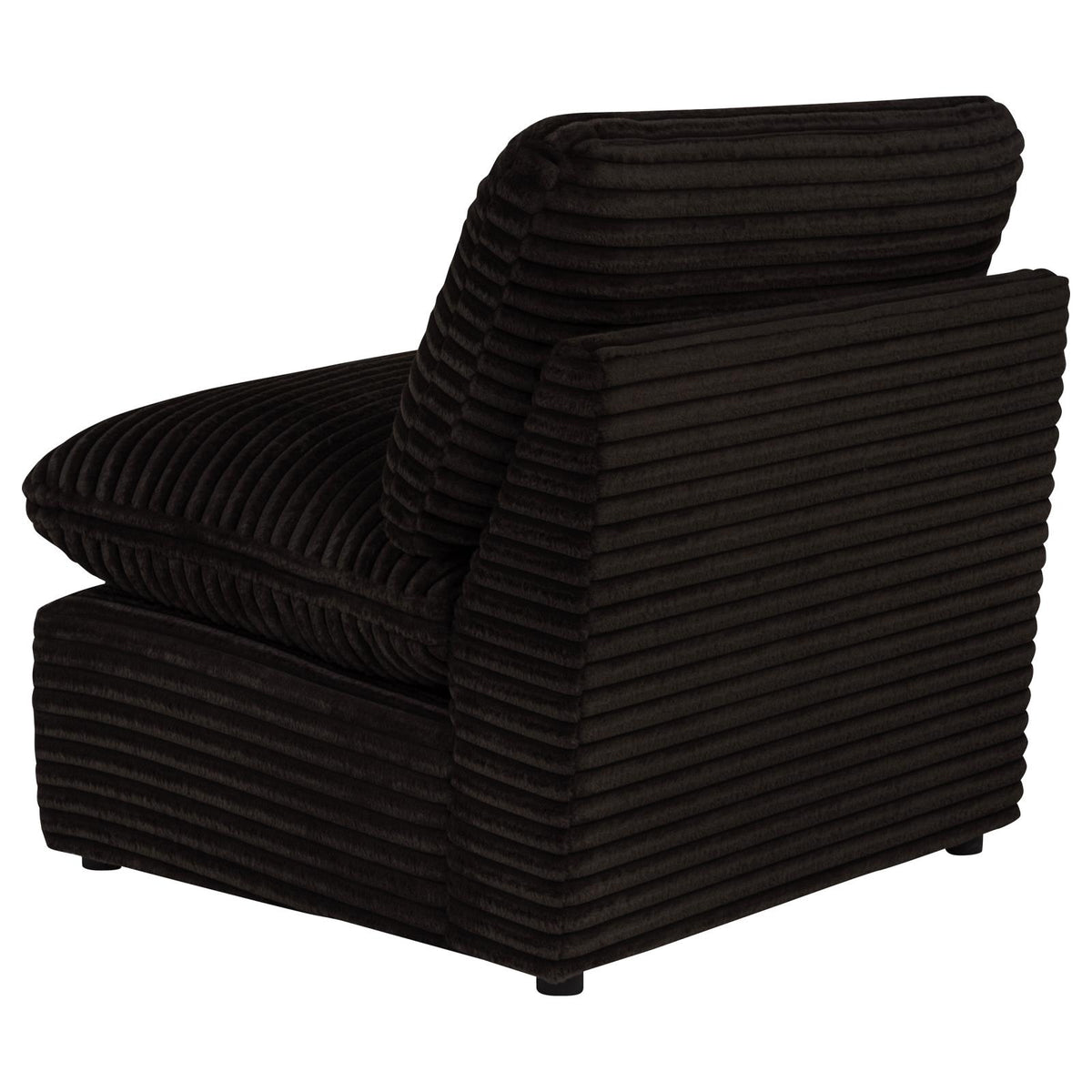 Collins Modular Armless Chair Chocolate Brown
