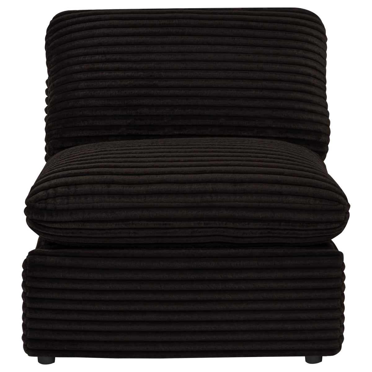 Collins Modular Power Armless Recliner Chocolate Brown