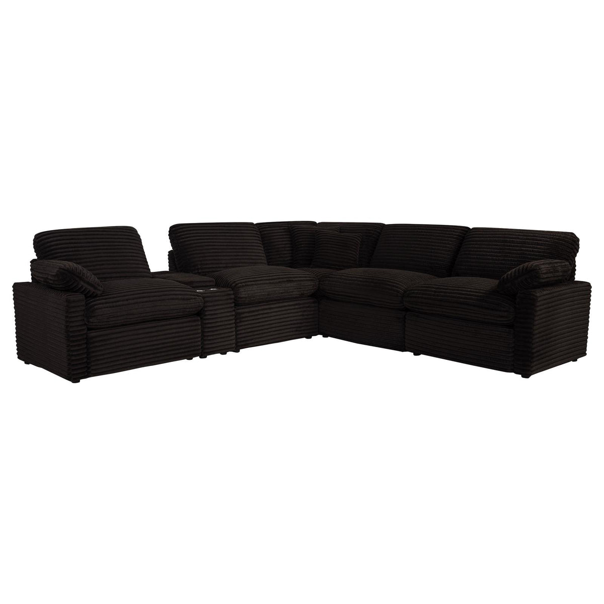 Collins 6-piece Modular Power Reclining Sectional Chocolate Brown