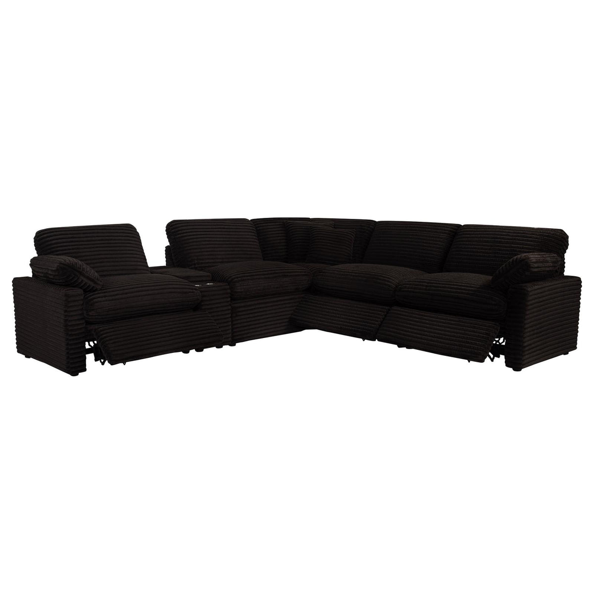Collins 6-piece Modular Power Reclining Sectional Chocolate Brown