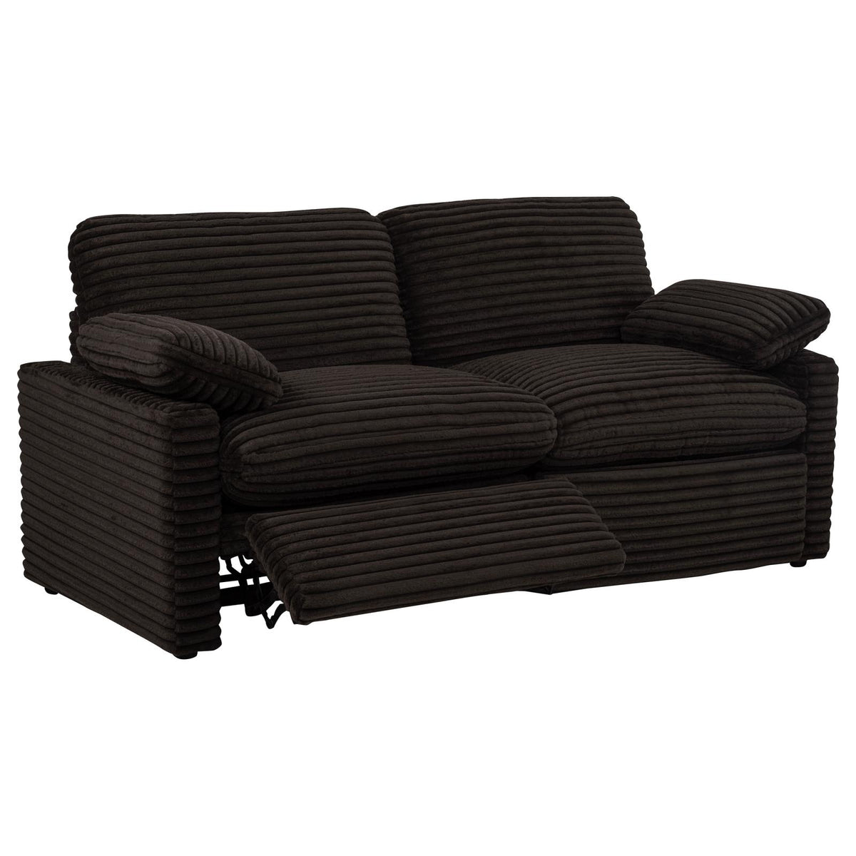 Collins Modular Power Loveseat Chocolate Brown