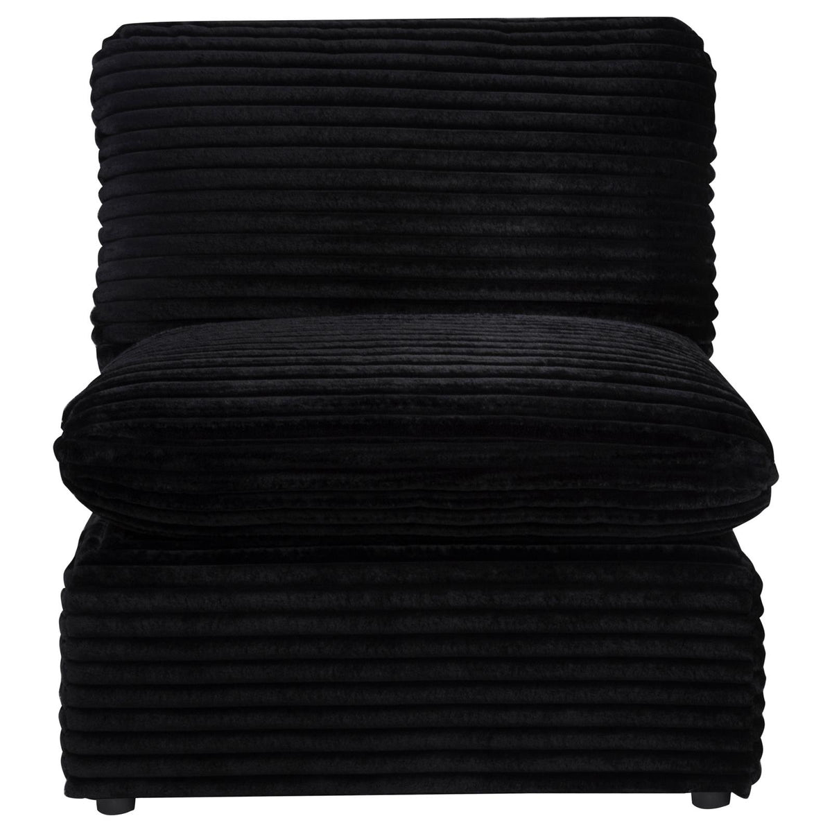 Collins Modular Armless Chair Black