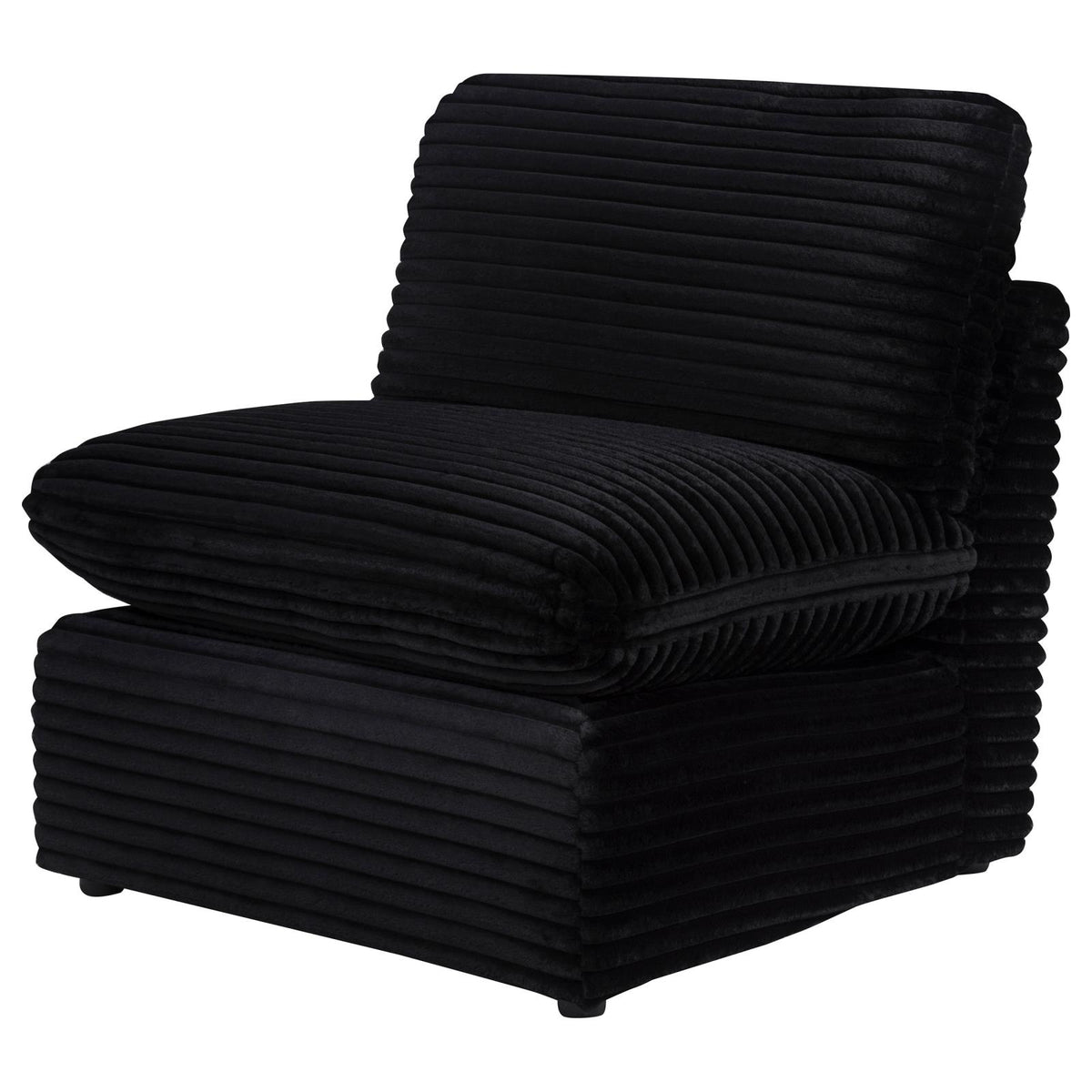 Collins Modular Armless Chair Black