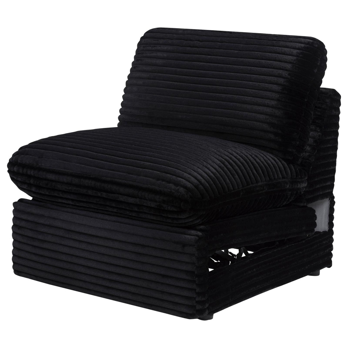 Collins Modular Power Armless Recliner Black
