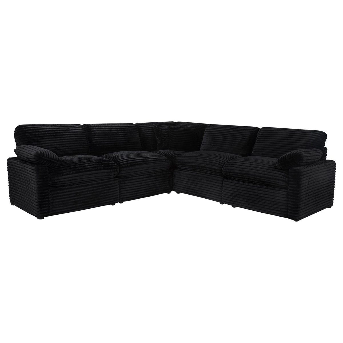Collins 5-piece Modular Power Reclining Sectional Black