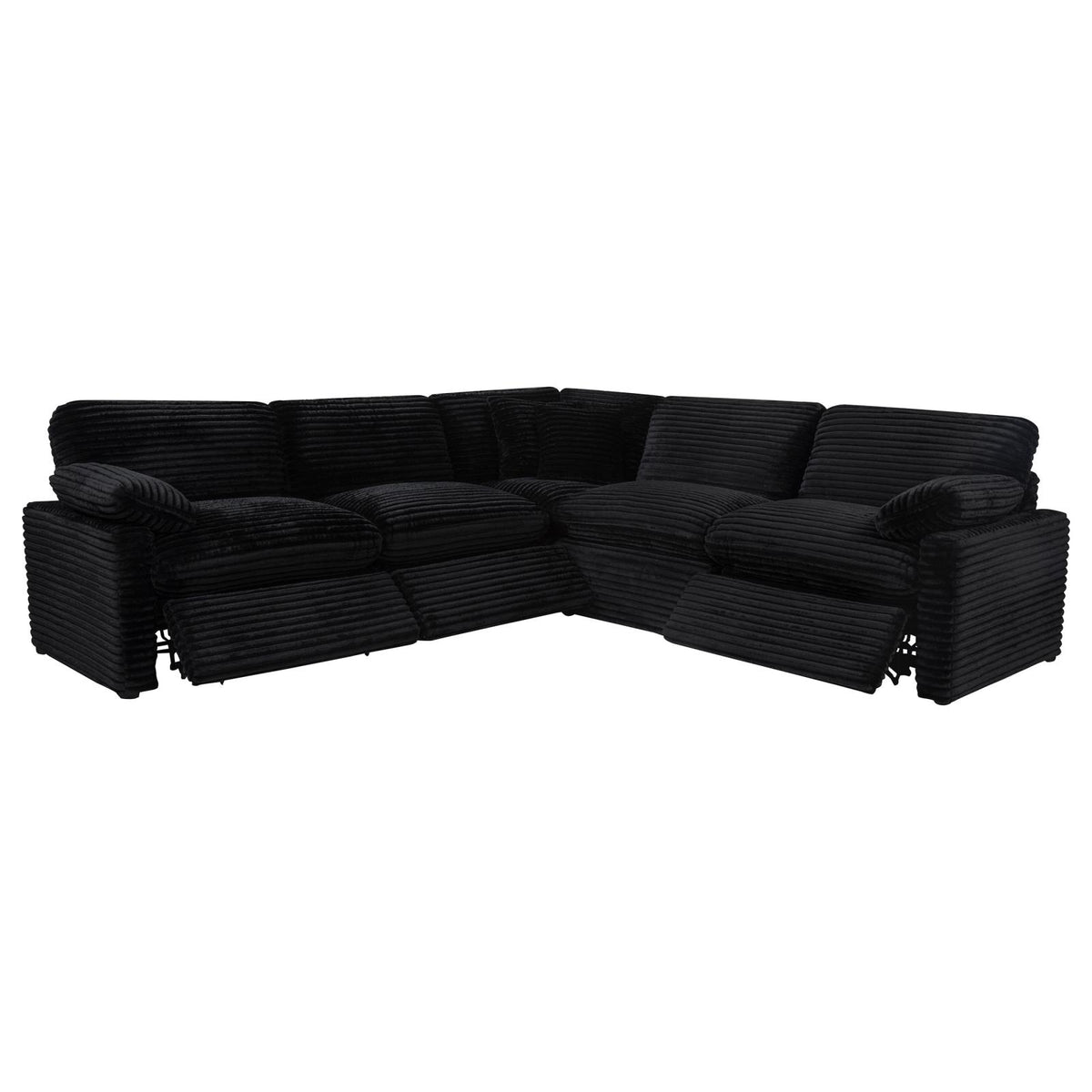 Collins 5-piece Modular Power Reclining Sectional Black