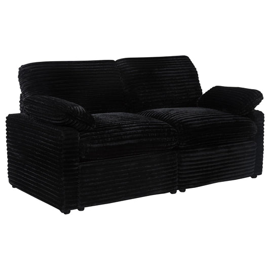 Collins Modular Power Loveseat Black