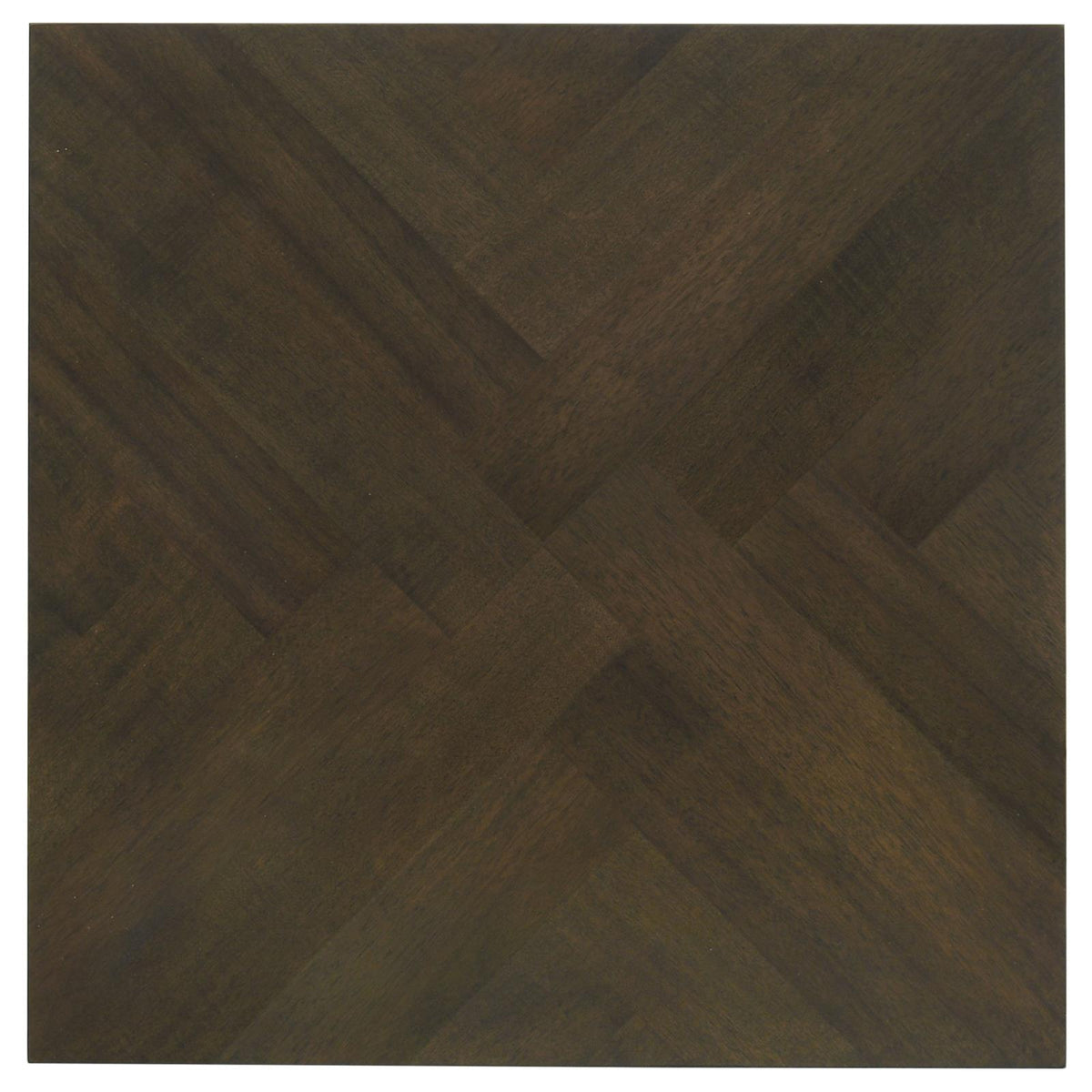 Holmes 3-Piece Geometric Top Coffee Table Set Dark Brown