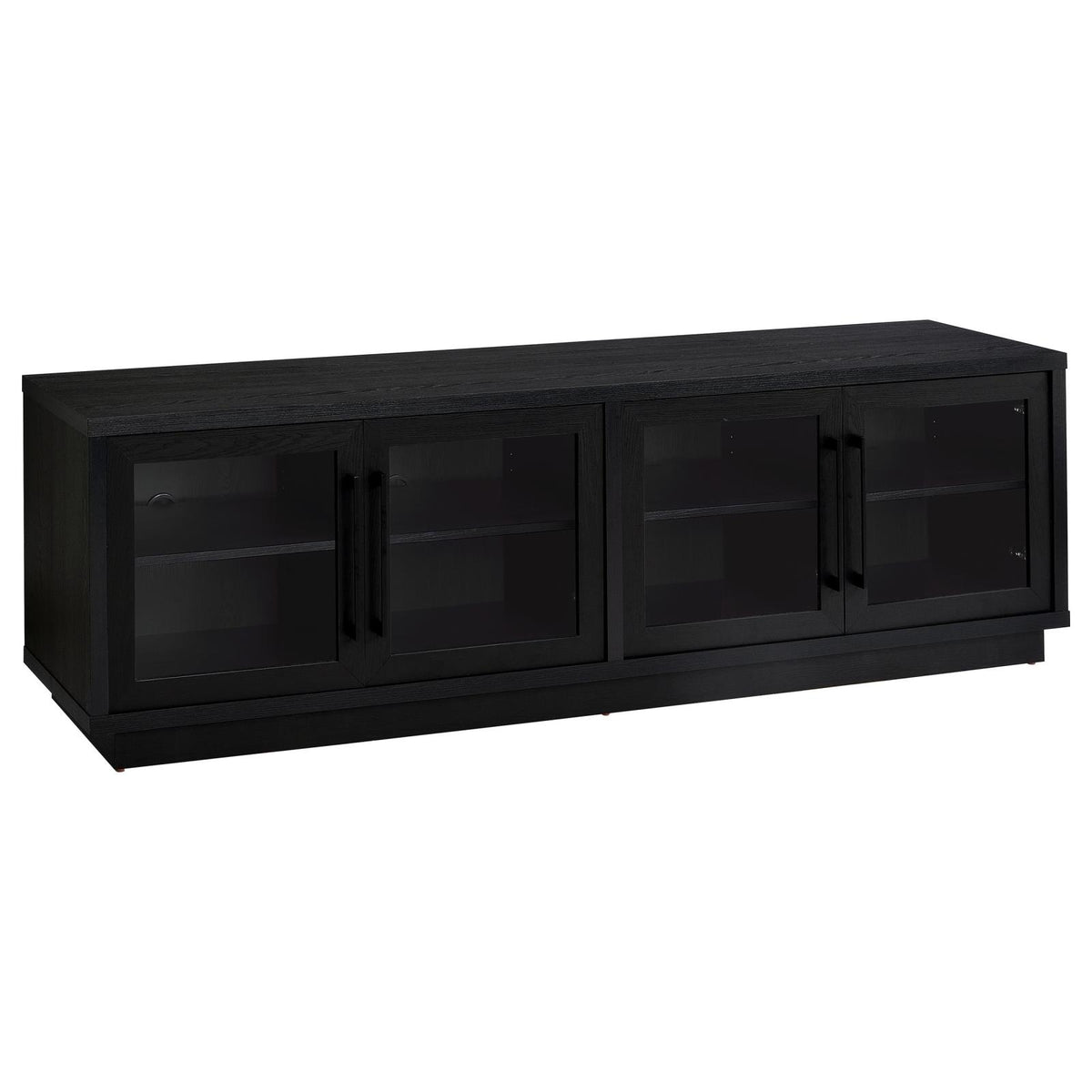 Medina 4-Door TV Stand for TVs up to 85 Inches Black