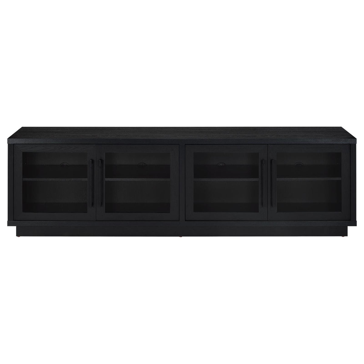 Medina 4-Door TV Stand for TVs up to 85 Inches Black