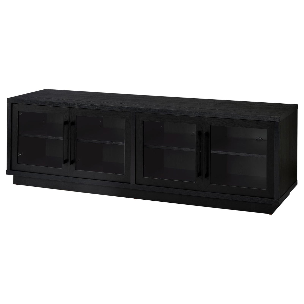 Medina 4-Door TV Stand for TVs up to 85 Inches Black