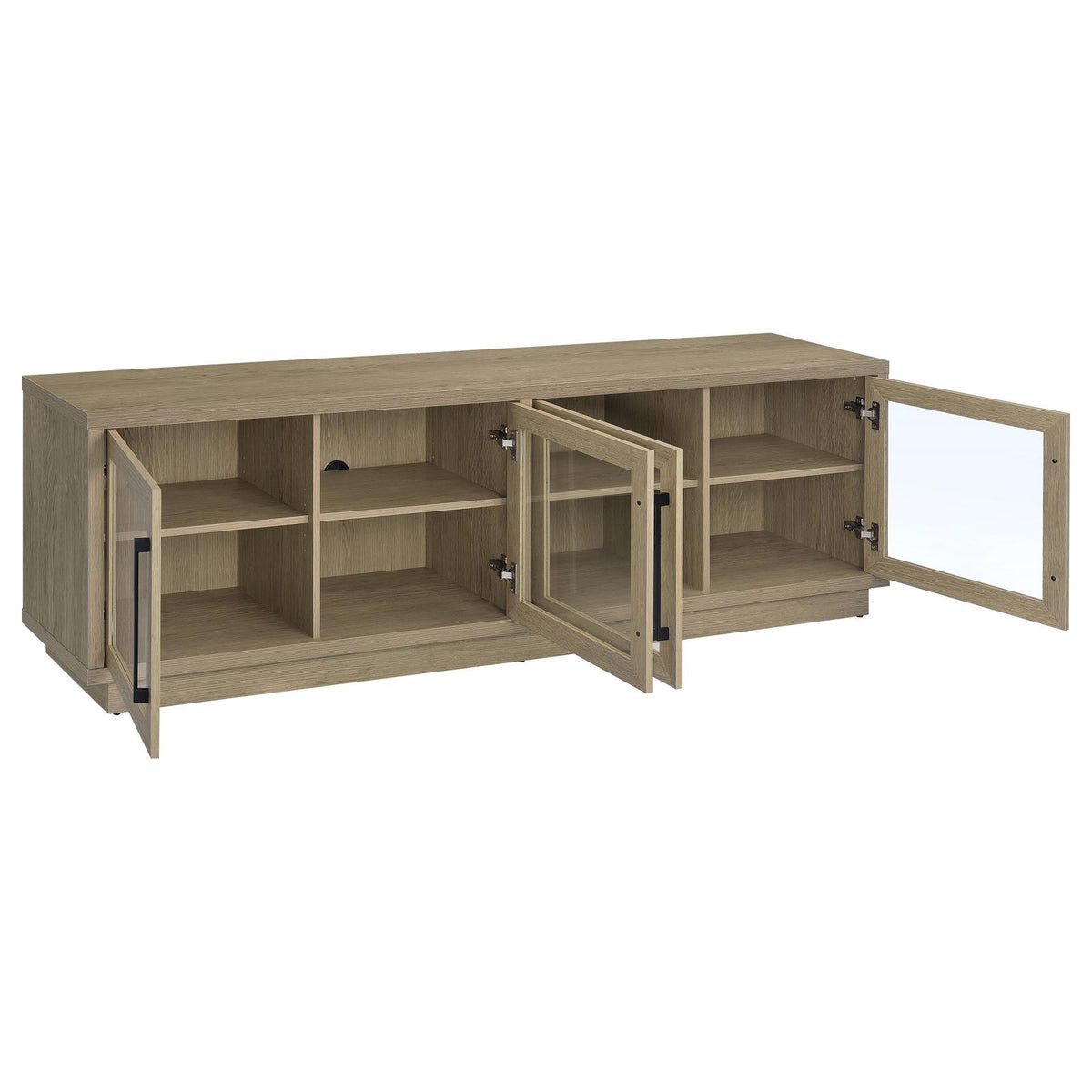 Medina 4-Door TV Stand for TVs up to 85 Inches Latte