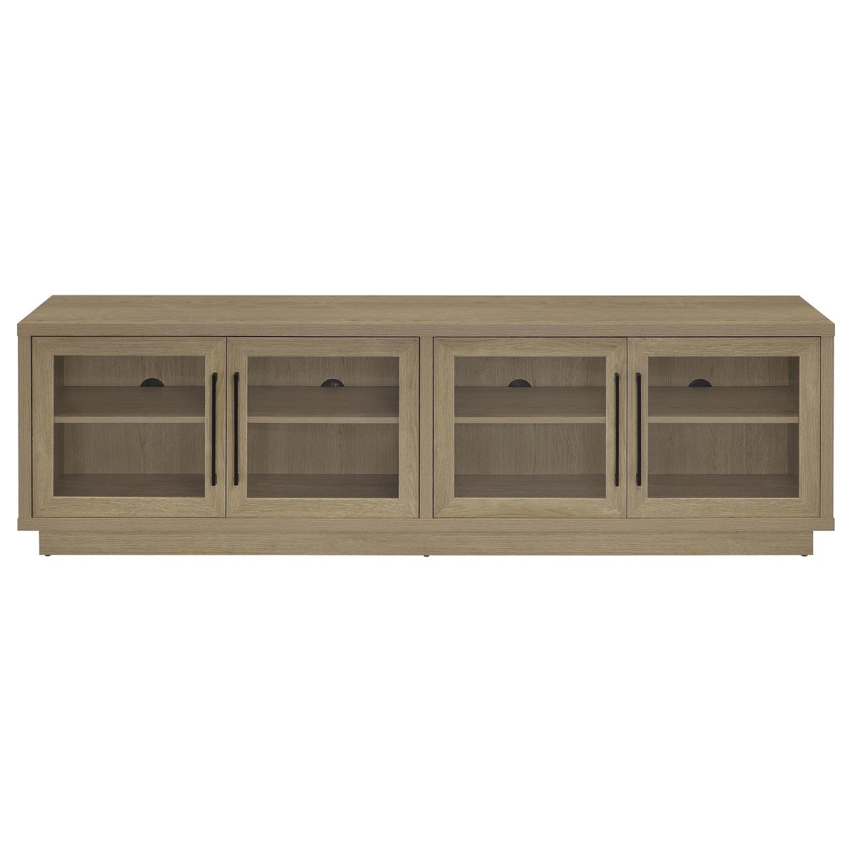 Medina 4-Door TV Stand for TVs up to 85 Inches Latte