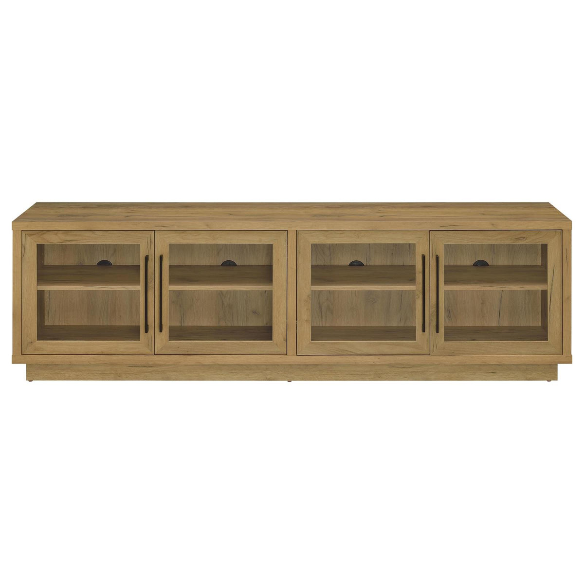 Medina 4-Door TV Stand for TVs up to 85 Inches Golden Oak