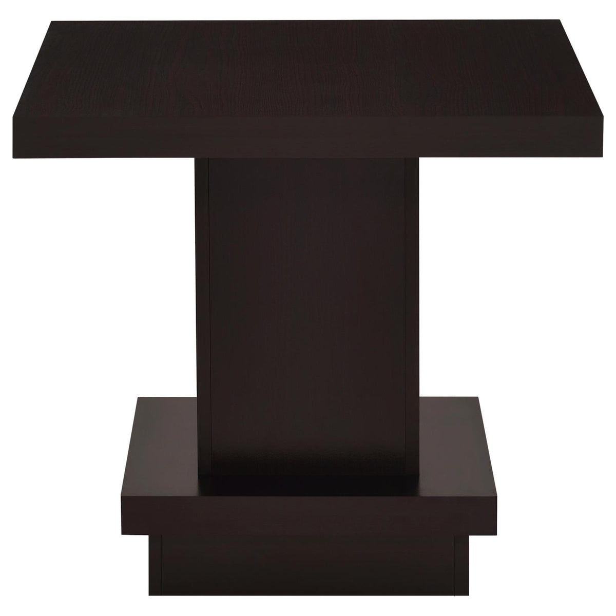 Reston Square Coffee and End Table Set Cappuccino