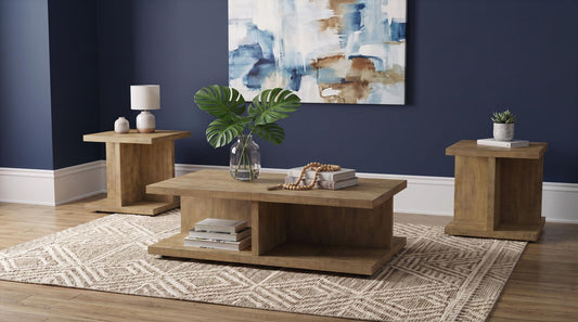 Cortona Coffee and End Table Set Mango