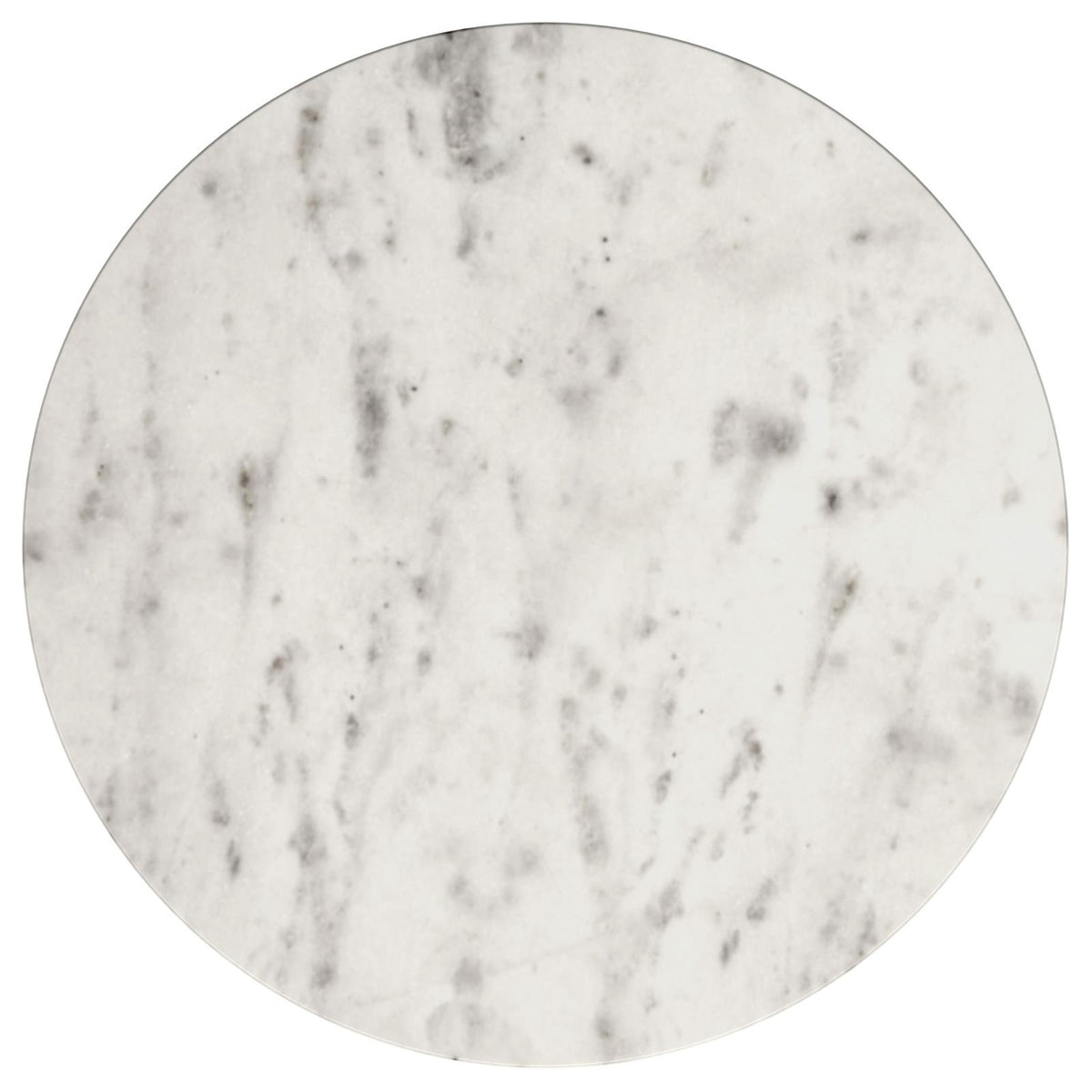 Haven Round Marble Coffee and End Table Set Black