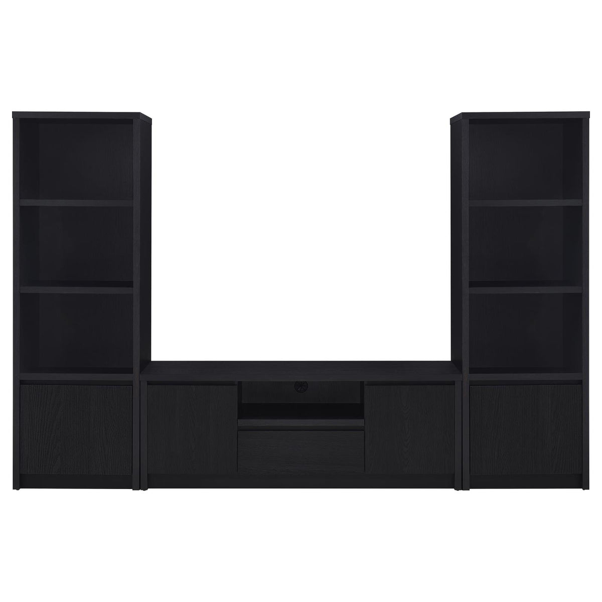 Winfield 3-piece Entertainment Center 60-inch TV Stand Black