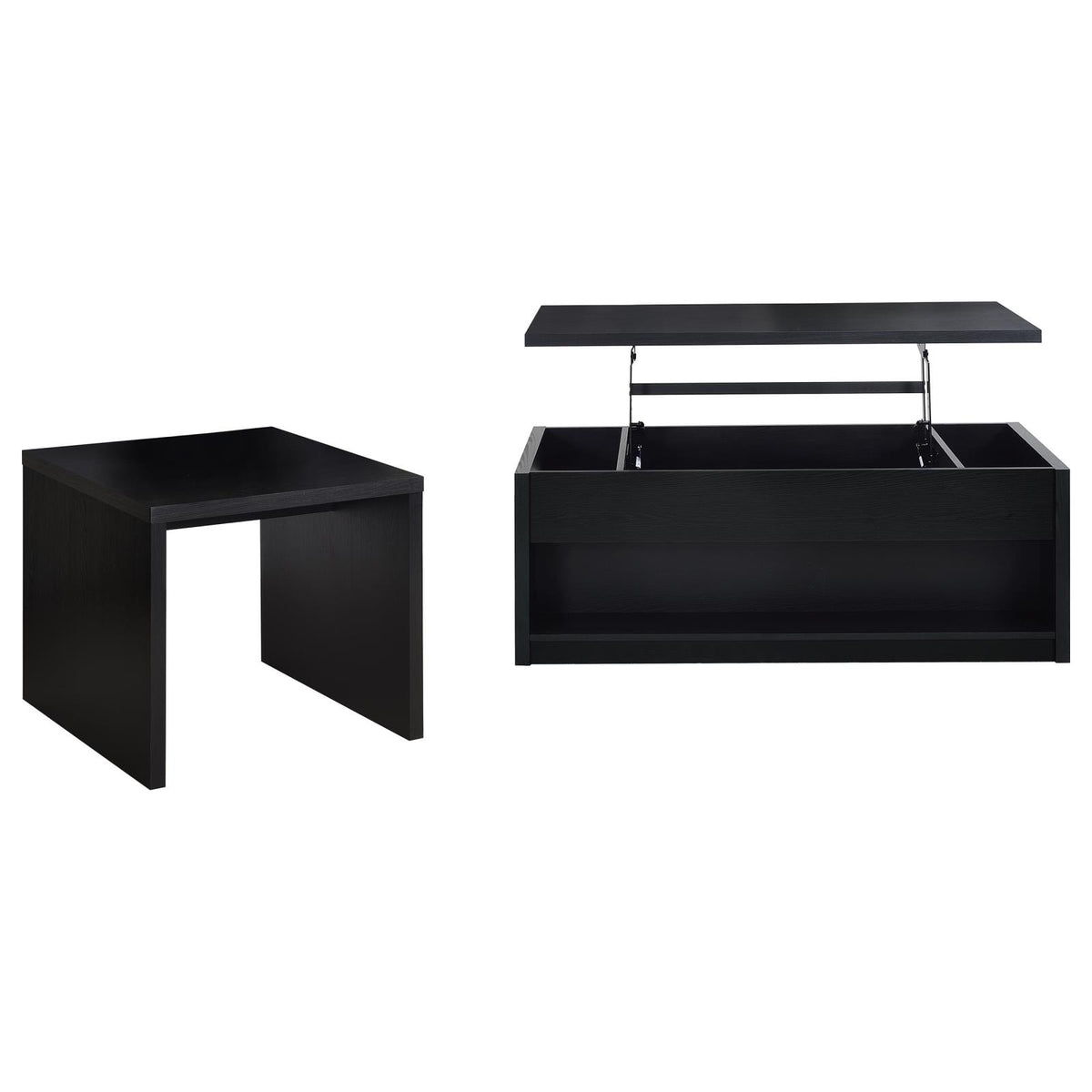 Knapp Lift Top Coffee Table Set Black
