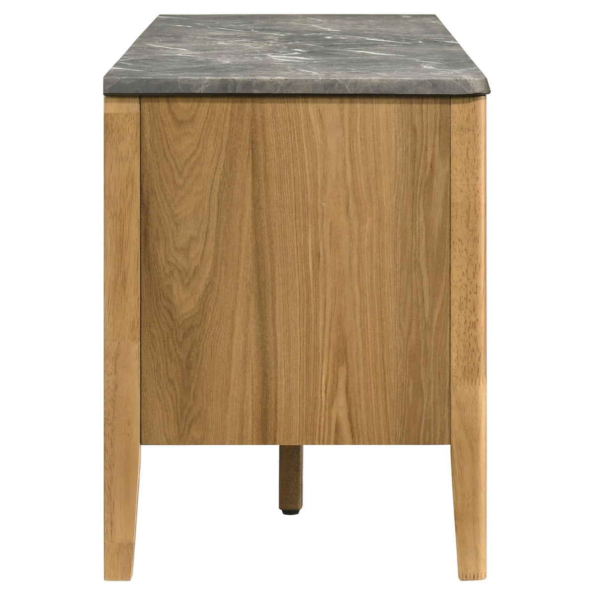 Bradley 63-inch 2-Door SmartTop TV Stand Grey and Natural